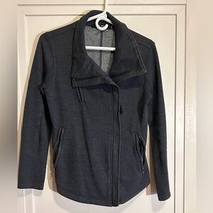 MAX JEANS Women Gray Moto Jacket Women’s Small